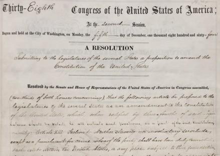 Thirteenth Amendment